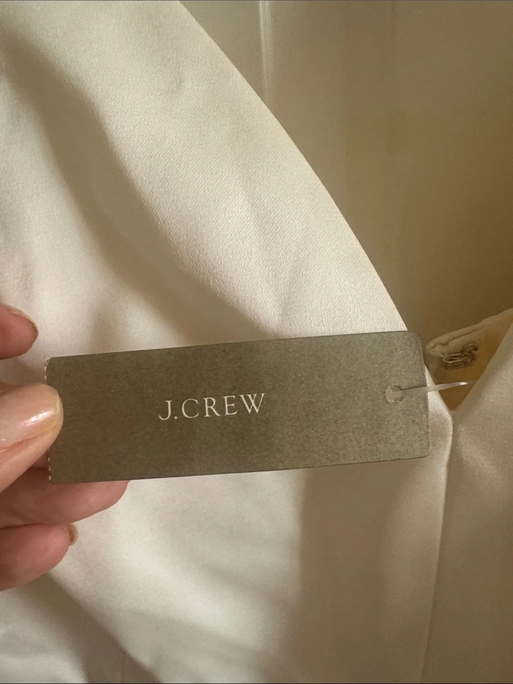 NWT J Crew formal Ivory V-Neck Maxi Dress